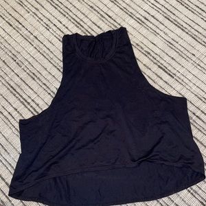 Avocado Black Mesh workout tank